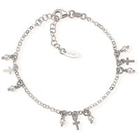 Bracciale Amen Donna Croci in Argento Perla BR3CRBP - BR3CRBP